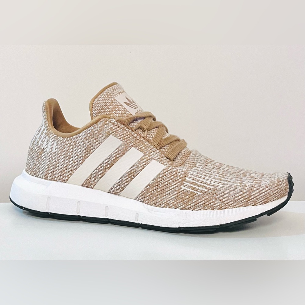 Adidas Tan & White Running Shoes